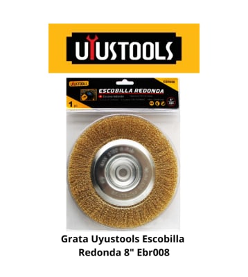 GRATA PLANA UYUS 8 PLG ONDULADA EBR008