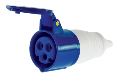 ENCHUFE VOLANTE HEMBRA 16 AMP 220V 2P+T PCE AZUL