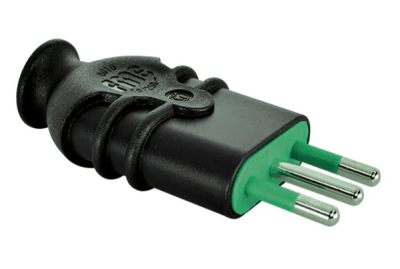 ENCHUFE DOMICILIARIO MCHO VTE C/T 10A NEGRO LEXO