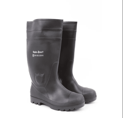 BOTA PVC INDUSTRIAL NEGRA PUNTA-PLANTA ACERO N°431