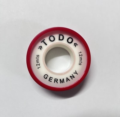 TEFLON 12MM*12MTS*0,08MM C/ROJO1