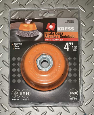 GRATA COPA 100MM KRESS ONDULADA 4 PLG M141