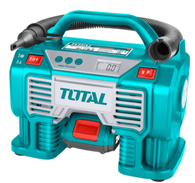 INFLADOR DE NEUMATICOS INALAMBRICO 20V DIGITAL S/BAT-S/CARG.  TACLI2002 TOTAL