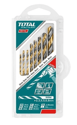 SET BROCA METAL TOTAL 8 PCS HSS1