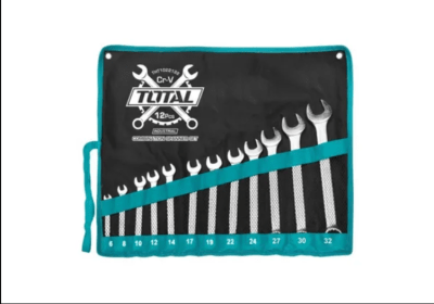 JUEGO DE LLAVES PUNTA Y CORONA 12 PCS 6-24MM-INDUSTRIAL THT1022121 TOTAL