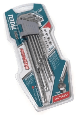 JUEGO LLAVE TORX 9 PZS TOTAL1