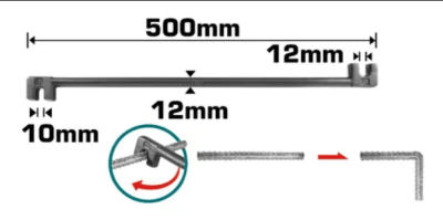 LLAVE GRIFA 10-12MMx500MM THBEB10122 TOTAL 