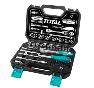 MALETIN CHICHARRA 45PIEZAS DE DADOS 1/4 TOTAL 1