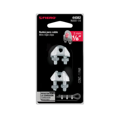 ABRAZADERA PARA CABLE 1/8 3MM