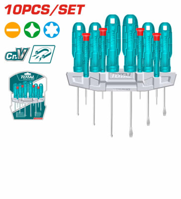 SET DESTORNILLADOR 10 PCS TOTAL THTDC251001