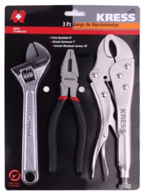 SET DE ALICATES COMBINADOS 16007 KRESS