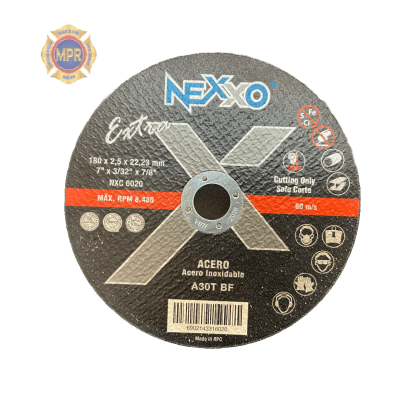 DISCO CORTE 7 NEXXO 180 x 2.5 x 22,23 MM AC/INOX