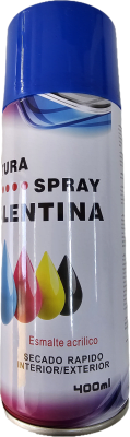 SPRAY ESMALTE ACRILICO AZUL 400 CC VALENTINA