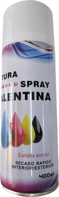 SPRAY ESMALTE ACRILICO BLANCO 400 CC VALENTINA