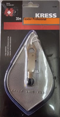 TIZADOR PROFESIONAL KRESS 30MTS CAJA ALUMINIO CL-10A