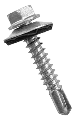 TORNILLO PUNTA BROCA CAB. HEX CON GOLILLA 12X2PLG (UNIDAD)