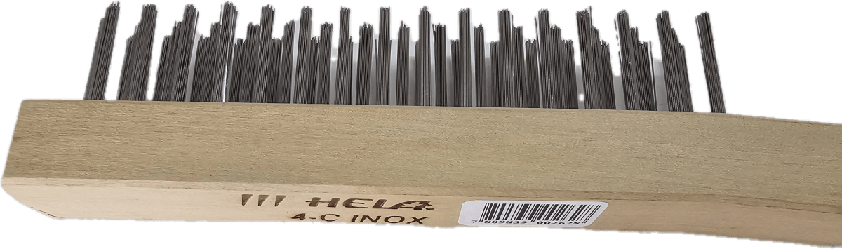 ESCOBILLA HELA 4C INOX CON MANGO 0