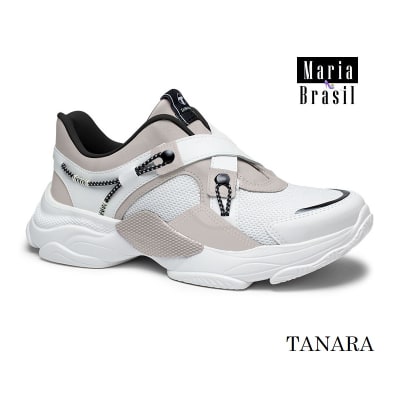 NUEVO! Tenis Fashion Valencia White /Grey Elast t5982 0002 NUEVO! Tenis Fashion Valencia White /Grey Elast t5982 0002
