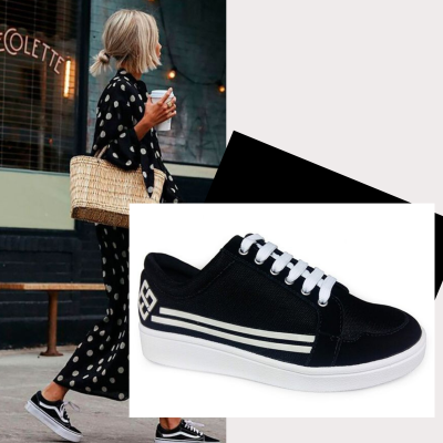 zapatilla fashion old school negra zapatilla fashion old school negra