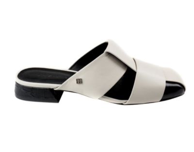 sandalia babuska baja blanco negro 009007 0001 sandalia babuska baja blanco negro 009007 0001