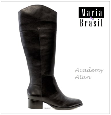 Bota Alta Academy Atan Negra 196455 0025 Bota Alta Academy Atan Negra 196455 0025