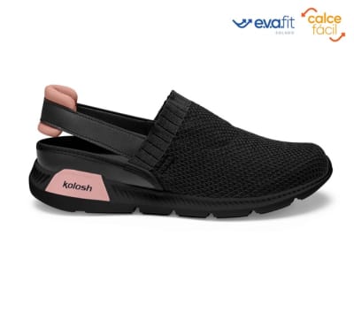 Sand-tenis Slip-on Black & Rose k8486A Sand-tenis Slip-on Black & Rose k8486A