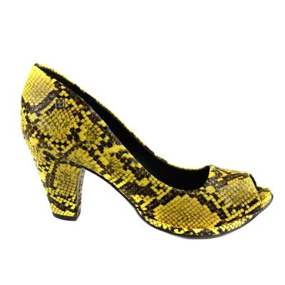 Zapato Mujer Stiletto Confort Piton Amarillo 014001 000 Zapato Mujer Stiletto Confort Piton Amarillo 014001 000