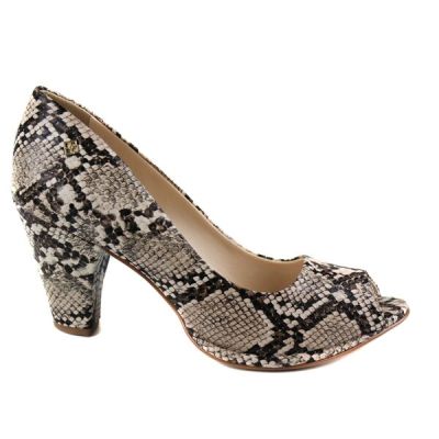 Zapato Stiletto Confort Piton Marron 014001 0001 Zapato Stiletto Confort Piton Marron 014001 0001