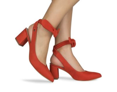 Zapato Sin Talon y Amarre Rojo T2645 0001 Zapato Sin Talon y Amarre Rojo T2645 0001
