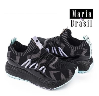 Tenis Fashion Flats Malla Textil Black Graffite t4365 0002 Tenis Fashion Flats Malla Textil Black Graffite t4365 0002
