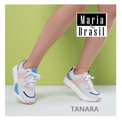 Tenis Fashion River White - Rose & Gelato T4364 0001 Tenis Fashion River White - Rose & Gelato T4364 0001