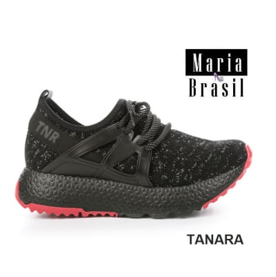 Tenis Fashion Tricott Orion Black t5582 0002 Tenis Fashion Tricott Orion Black t5582 0002