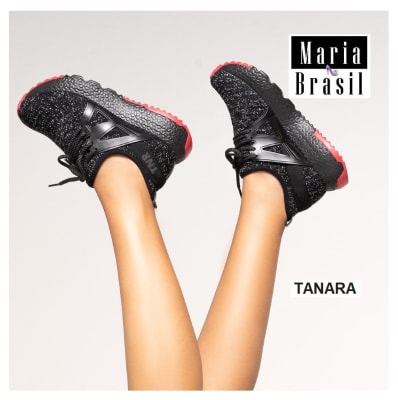 Tenis Fashion Tricott Orion Black t5582 0002 Tenis Fashion Tricott Orion Black t5582 0002