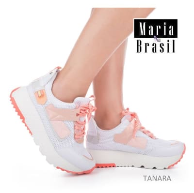 Tenis Fashion White Hanami Rose t4363 0001 Tenis Fashion White Hanami Rose t4363 0001