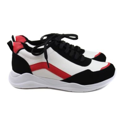 zapatilla fashion negra blanco trazo carmin 196701 0011 zapatilla fashion negra blanco trazo carmin 196701 0011