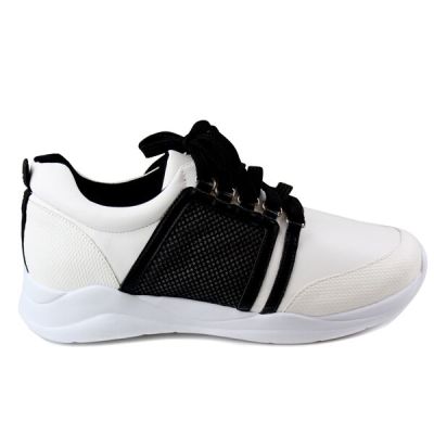 zapatilla fashion golf blanca negra 06006 0002 zapatilla fashion golf blanca negra 06006 0002