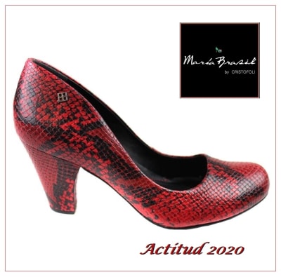 ZAPATO CONFORT PITON ROJO 16001 0012 ZAPATO CONFORT PITON ROJO 16001 0012