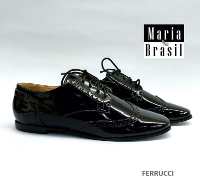 Zapato Ingles Oxford Negro Charol Barniz 20114 08 B Zapato Ingles Oxford Negro Charol Barniz 20114 08 B