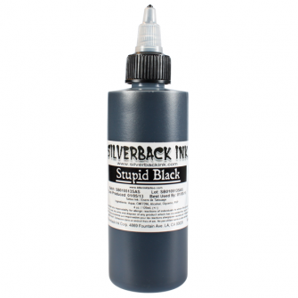 TINTA SILVERBACK STUPID BLACK 4oz TINTA SILVERBACK STUPID BLACK 4oz