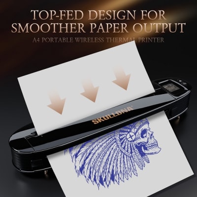 THERMOCOPIADORA INALÁMBRICA BLUETOOTH SKULLDNA SP302