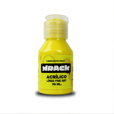 PINTURA ACRILICA KRACK AMARILLO LINGOTE