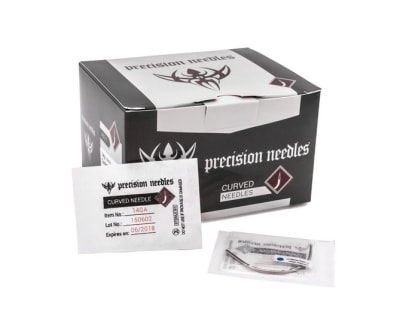 AGUJA PARA PERFORACIÓN CURVA PRECISION 14GA 50U