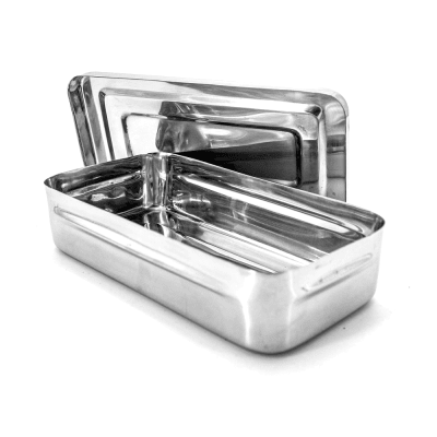 CAJA METALICA INSTRUMENTAL CLINICO PEQUEÑO