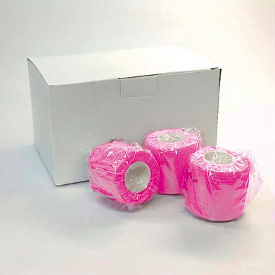 CAJA CINTA COHESIVA ROSADA 12U