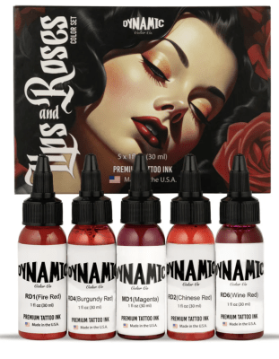 SET DYNAMIC LIPS AND ROSES COLOR