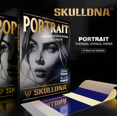 CAJA PAPEL TERMOGRAFICO AVA PORTRAIT SKULLDNA 20U