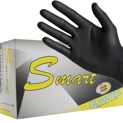 CAJA GUANTES SMART NITRILO NEGRO