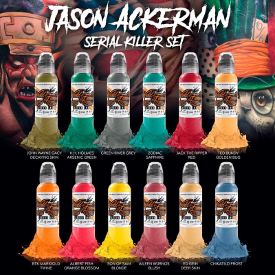 SET WORLD FAMOUS JASON ACKERMAN SERIAL KILLER 1OZ SET WORLD FAMOUS JASON ACKERMAN SERIAL KILLER 1OZ