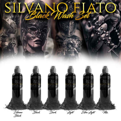 SET WORLD FAMOUS SILVANO FIATO BLACK WASH 1OZ