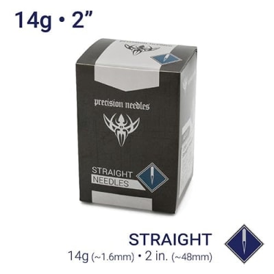 AGUJA PARA PERFORACIÓN RECTA PRECISION 14G 100UN.